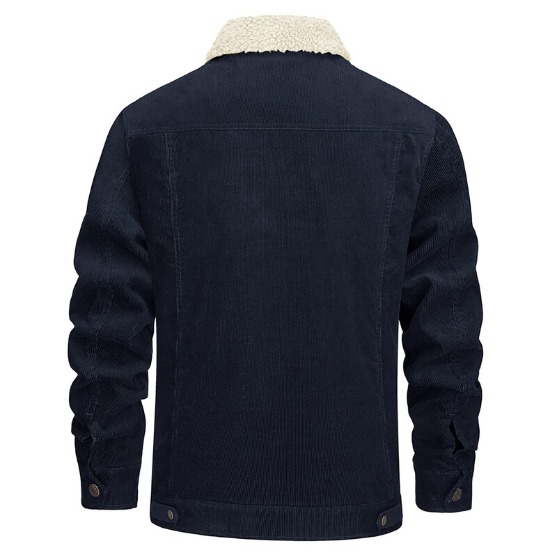 Férfi Széldzseki Polár Vastag meleg téli farmer dzseki Férfi dzsekik Felsőruházat Farmer Kabát Férfi Több zsebes Cowboy Ruházat