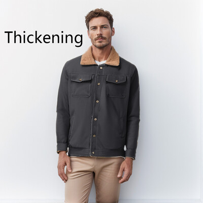 7 krāsu vīriešu jauna 2024. gada rudens/ziemas jaka ar samta kokvilnas kombinezonu ikdienas modes jaka