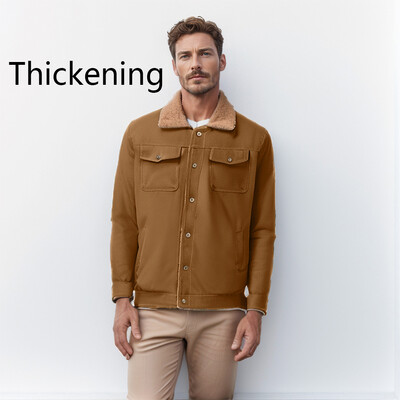 7 krāsu vīriešu jauna 2024. gada rudens/ziemas jaka ar samta kokvilnas kombinezonu ikdienas modes jaka