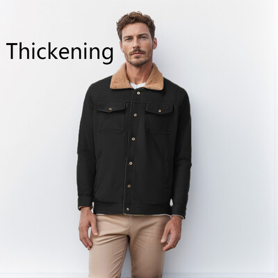 7 krāsu vīriešu jauna 2024. gada rudens/ziemas jaka ar samta kokvilnas kombinezonu ikdienas modes jaka