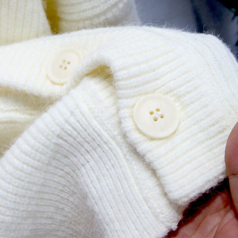 sügistalvel meeste vaba vabaaja ühevärviline kampsun lhomme lihtne kudumismantel meeste v-kaelusega jakk välisriided