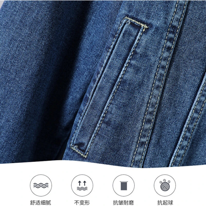 2024, noi de toamnă pentru bărbați, jachete de blugi cu rever, de calitate, blugi, cu nasturi, haine pentru bărbați, slim fit, ocazional, îmbrăcăminte exterioară de bază, haină pentru bărbați