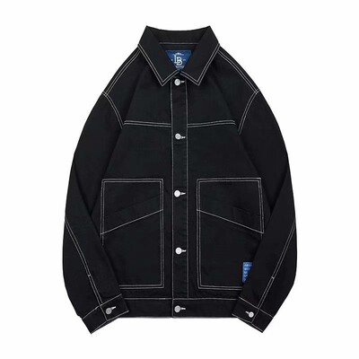 Rudens džinsi Vīriešu džinsu jakas Vīriešu džinsa mētelis Vīriešu apģērbi Kovboju apģērbi Vīriešu kovboju kleita džinsu kleitās Jaku izpārdošana