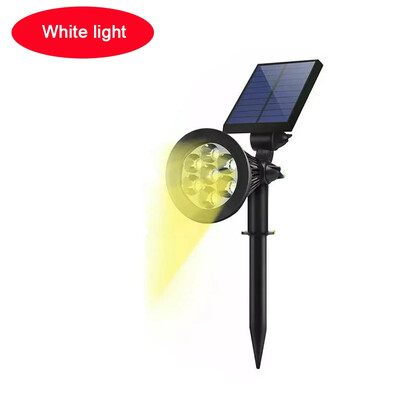 Napelemes spotlámpák kültéri IP65 vízálló, 7 LED-es spotlámpák fényereje állítható a kerti háztáji felhajtóhoz, terasz törvényi dekorációhoz