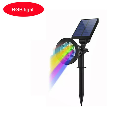 Napelemes spotlámpák kültéri IP65 vízálló, 7 LED-es spotlámpák fényereje állítható a kerti háztáji felhajtóhoz, terasz törvényi dekorációhoz