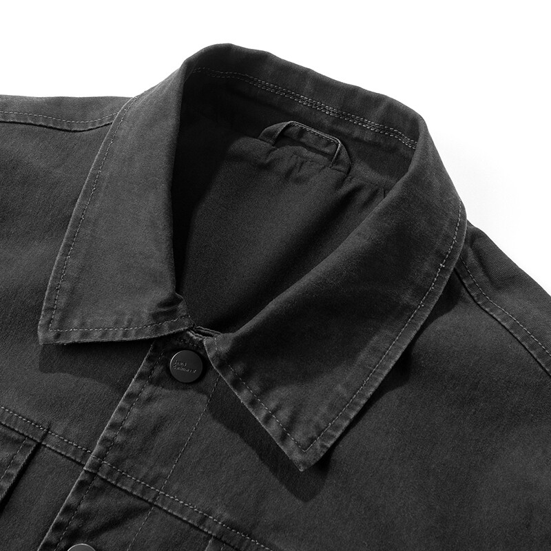 TRAF 2024. gada jaunais modes džinsa mētelis, pavasara un rudens vīriešu modes zīmola brīvs ikdienas kravas jaka High Street All-Match vīriešu tops