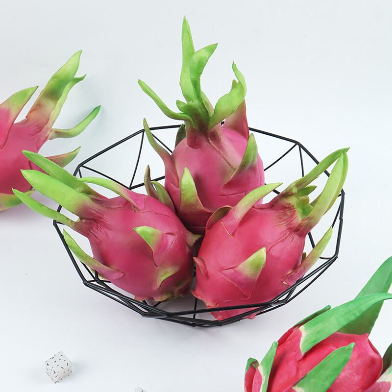 Szimuláció műgyümölcs PU szimuláció sárkánygyümölcs korai oktatás fotózás kellékek ablakmodell hamis sárkánygyümölcs haza