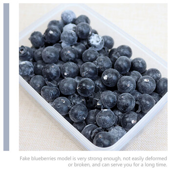 50 τμχ Blueberries Simulation Blueberry Model Simulated Fruit 200X200X050CM Αφρός Μαύρο Τεχνητό ντεκόρ