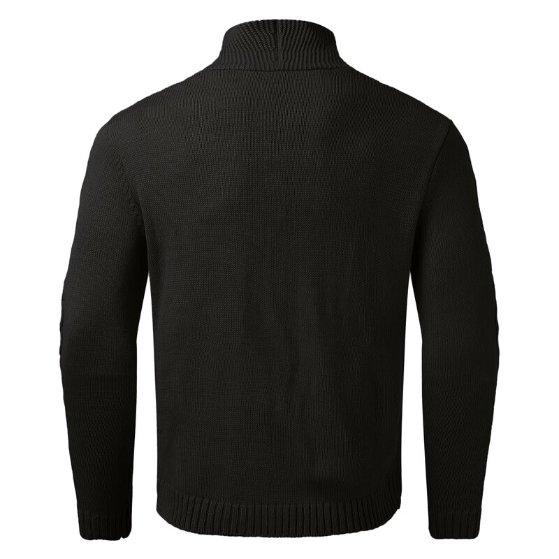 V kakla vīriešu Kabeļu trikotāžas džemperis Slim Fit garām piedurknēm Ikdienas jakas mētelis Vīriešu apģērbi Rudens ziemas jaka Mētelis