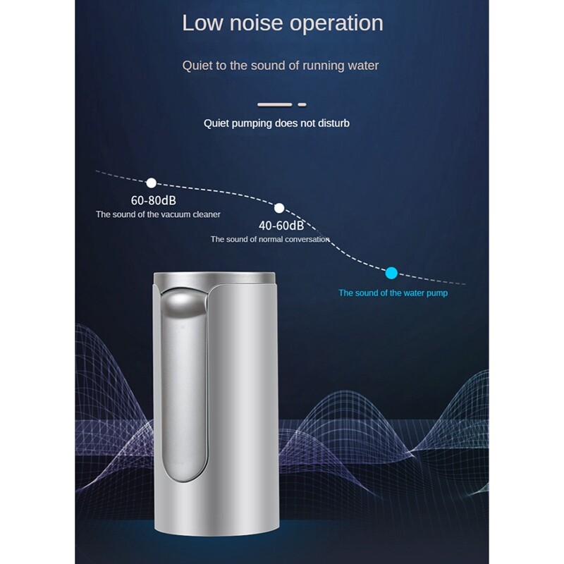 Vandens butelio siurblys Buitinis USB elektrinis sulankstomas vandens siurbimo įrenginys Vandens dozatorius vandens siurblys 5 galonų buteliui