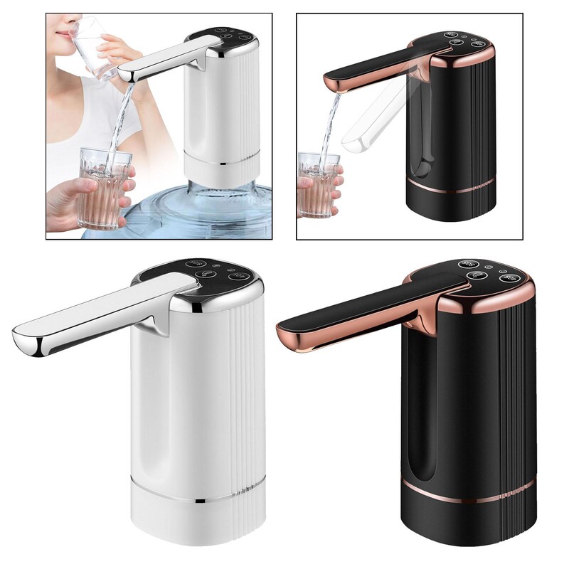 Vízadagoló palack szivattyú USB töltő többfunkciós irodai konyha kempingezéshez