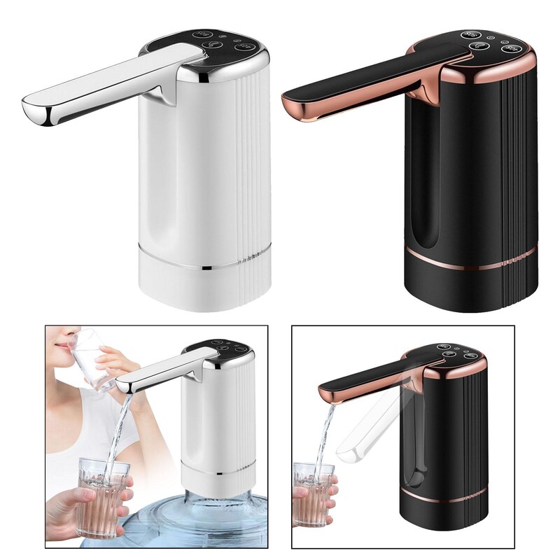 Vízadagoló palack szivattyú USB töltő többfunkciós irodai konyha kempingezéshez