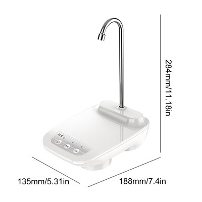 Elektromos vízadagoló palackos szivattyú USB töltő automata vízadagoló ivószivattyú 360 fokos elforgatás utazáshoz