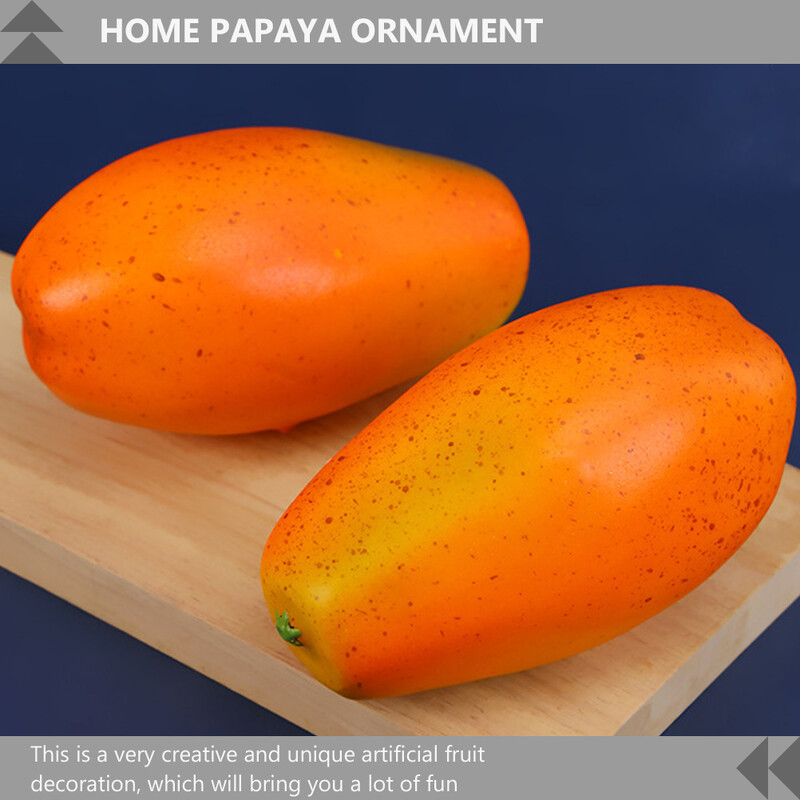 Dzeltenā papaijas viltus ornamenta modelis rudens simulācijas pu līme Lifelike Lovers
