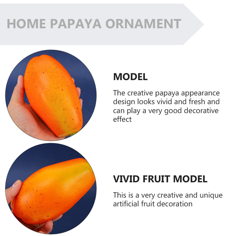 Dzeltenā papaijas viltus ornamenta modelis rudens simulācijas pu līme Lifelike Lovers