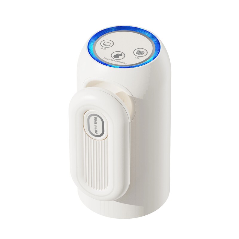 Distribuitor portabil cu pompă de apă potabilă electrică de 5 galoane, distribuitor de apă pliabil cu pompă dublă, pompare 2,2 l pe minut