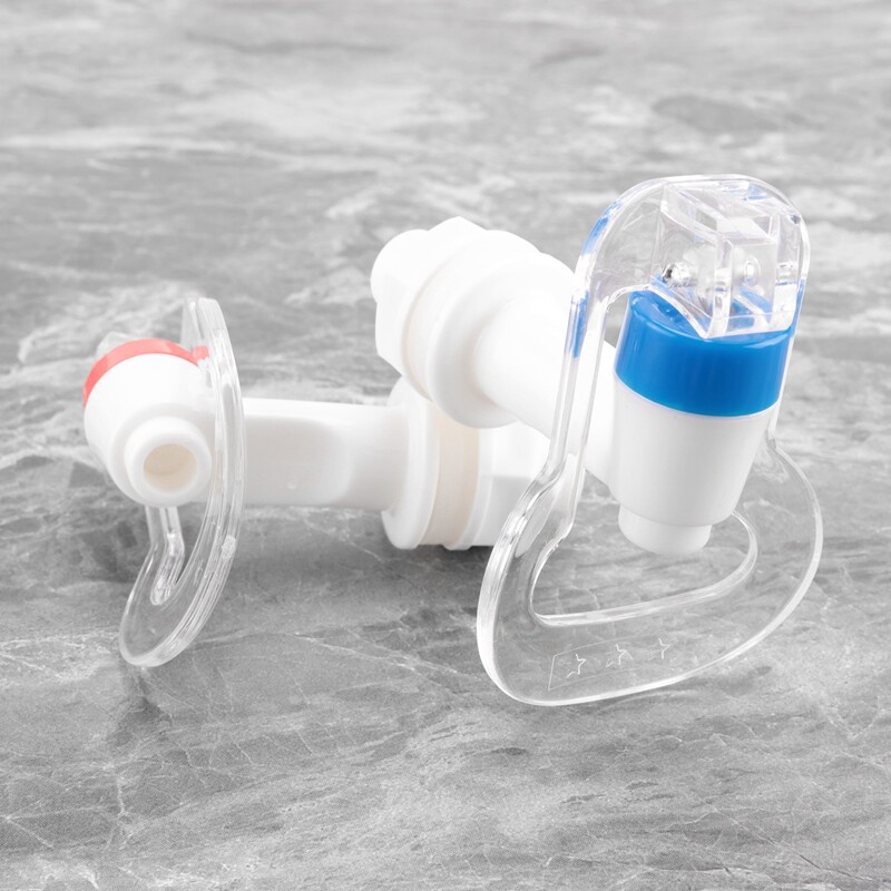 Vandens dozatoriaus pakaitinis stumdomas maišytuvas – šalto ir karšto vandens vamzdis, mėlynas ir raudonas pakuotė