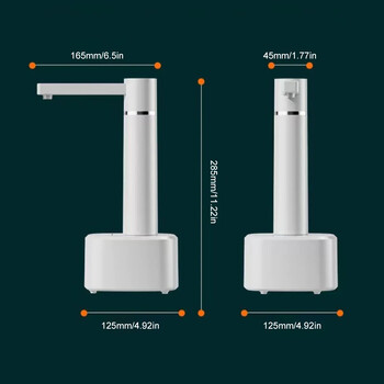 Αυτόματη αντλία νερού επιτραπέζιου διανομέα μπουκαλιών νερού 5 γαλονιών Ηλεκτρικός διανομέας νερού φόρτισης USB Αυτόματη απενεργοποίηση με σωλήνα 1,5 m
