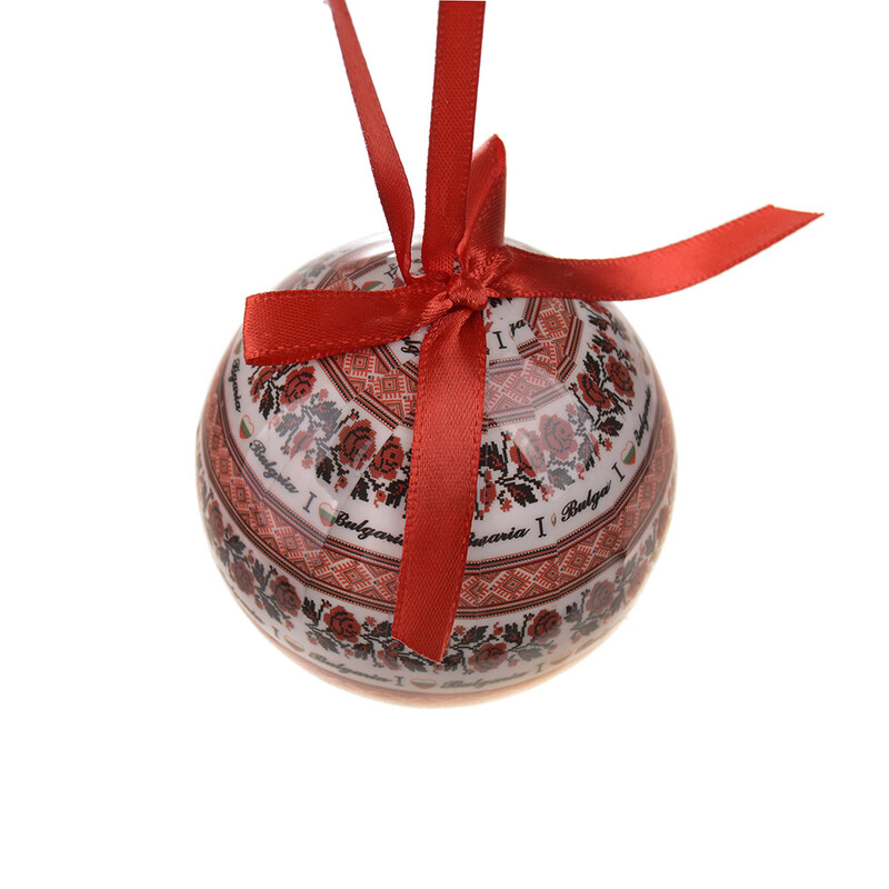 Топка Шевици, Тип за елха, Пластмасова, 8см/диаметър