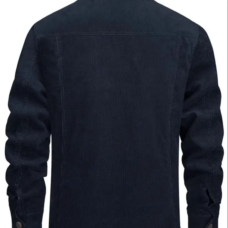 Férfi kordbársony dzsekik Vintage gyapjú Windbrekaer vastag meleg téli kabátok több zsebes alkalmi farmer dzseki