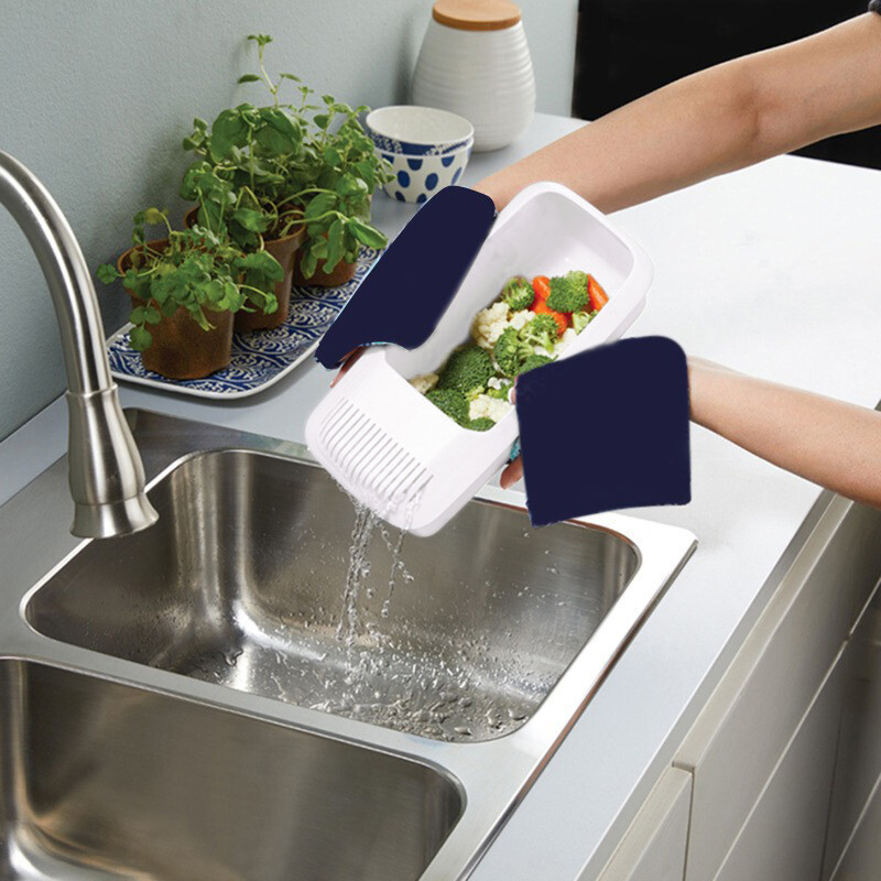 Mikrobangų makaronų makaronų viryklė su sieteliu Ekologiškas plastikinis spagečių daržovių garintuvas indaplovės virtuvės priedai Nauji