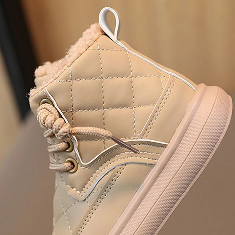 Rudens Ziemas Bērnu Zābaki Silti Plīša Zābaki Zēniem Toddler Meiteņu Zābaki Mode Clith Bērnu Ikdienas apavi Zēniem Meiteņu Zābaki bērniem