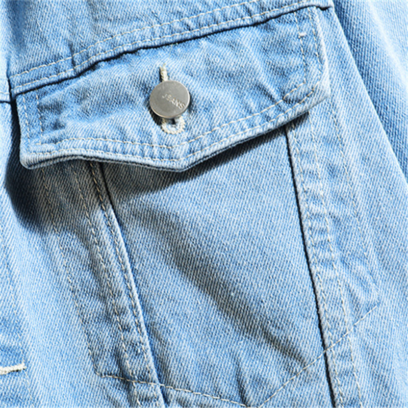 2024-es új férfi farmer dzseki pamut bő kapucnis farmer felsőruházat kabát tömör farmer dzseki férfi alkalmi páros utcai ruházat, nagy méretű 5XL