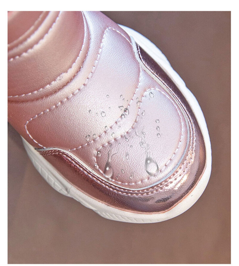 Téli plüss hócsizma lányoknak PU bőr vízálló pamut cipő 2024 divatos vastag meleg műszőrme polár csizma tini lányoknak