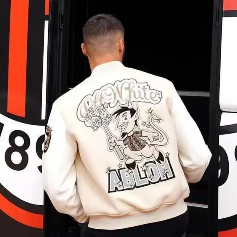 Utcán népszerű hip-hop nehéziparos dzseki és kabát férfi Y2K új harajuku divat Joker baseball egyenruha pár alkalmi dzsekik