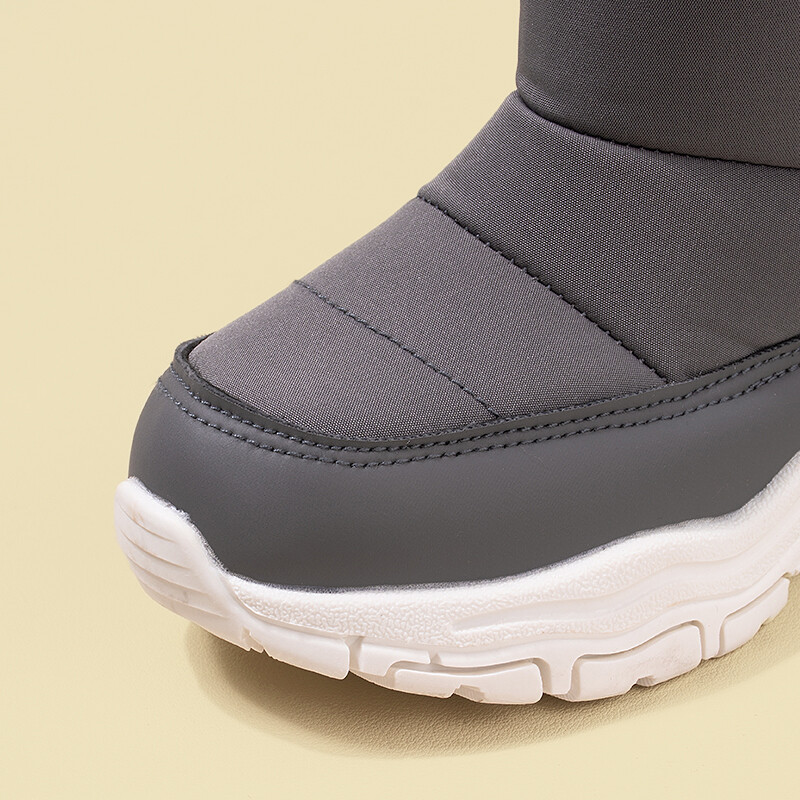 Téli új vízálló szövet nagy gyerek polár hócsizma gyerekeknek meleg vaskos talp alkalmi plüss csizma EKF75