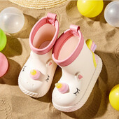 Gyerekek Esőcsizma Kisfiú Lány Csúszásmentes Szabadtéri Rajzfilm Aranyos Esőcsizma Gyerekek Csúszásmentes Gumi Vízálló Cipők Vízicipők