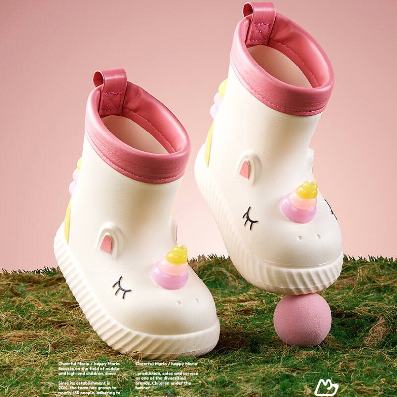 Gyerekek Esőcsizma Kisfiú Lány Csúszásmentes Szabadtéri Rajzfilm Aranyos Esőcsizma Gyerekek Csúszásmentes Gumi Vízálló Cipők Vízicipők