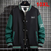 10XL Liela izmēra beisbola jaka vīriešu modes ikdienišķa savārstījuma jaka mētelis vīriešu dažādības jaka mētelis liela izmēra 10XL