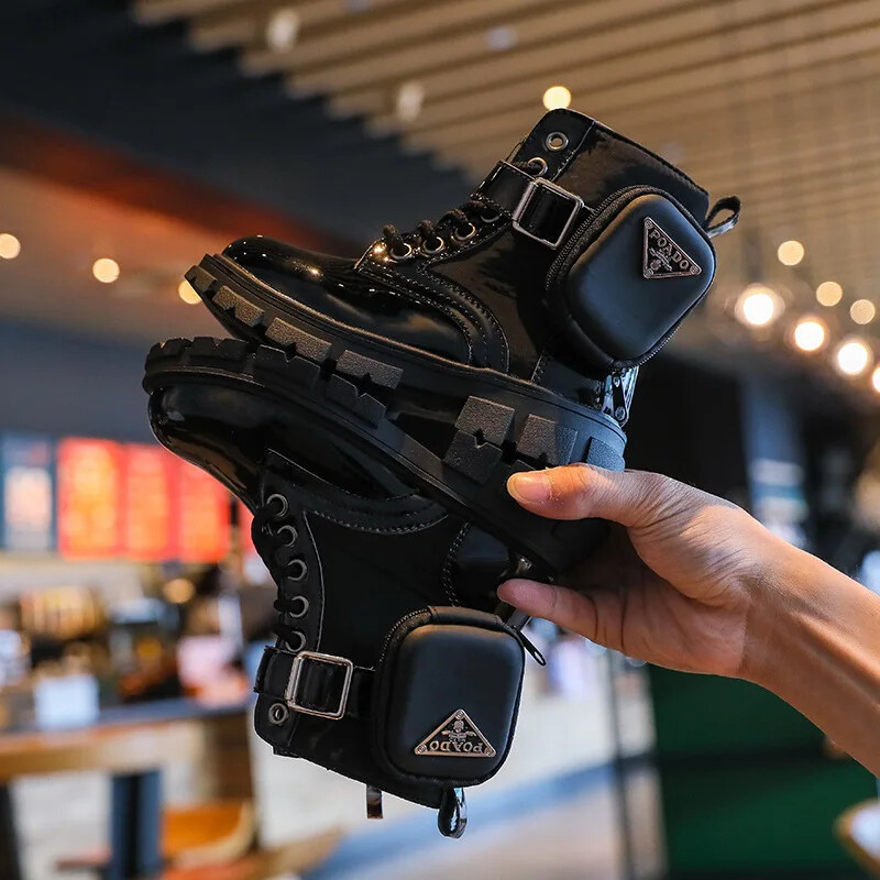 2024. gada bērnu zābaki Modes meiteņu apavi Britu potītes zābaki silti plīša sniega zābaki, ūdensizturīgi, neslīdoši bērnu apavu grila zābaki zapatos niña