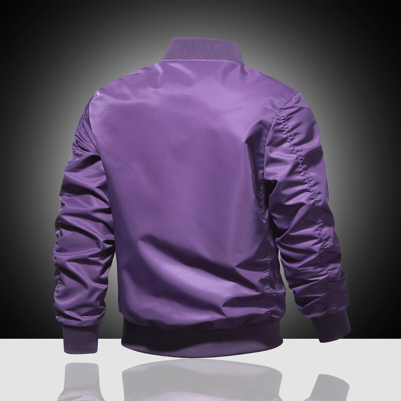 Pavasaris un rudens jauna gaisa spēku MA1 pilota jaka vīriešu vienkrāsains beisbola uzvalks gadījumam, daudzpusīga, liela darba riteņbraukšanas jaka