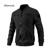 DIMUSI Rudens Vīriešu Bomberjaka Ikdienas vīriešu Ielu apģērbi Rāvējslēdzēja Mēteļi Modes Vīriešu Izšuvumi Beisbola Uniforma Jakas Apģērbs