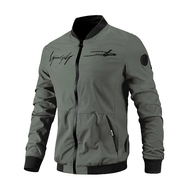 DIMUSI Rudens Vīriešu Bomberjaka Ikdienas vīriešu Ielu apģērbi Rāvējslēdzēja Mēteļi Modes Vīriešu Izšuvumi Beisbola Uniforma Jakas Apģērbs