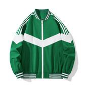 Beisbola uzvalks vīriešu jaka Pavasara plāns trīs stieņu moderns zīmola krāsu bloķējošs slim fit jaka ar garām piedurknēm vējjaka