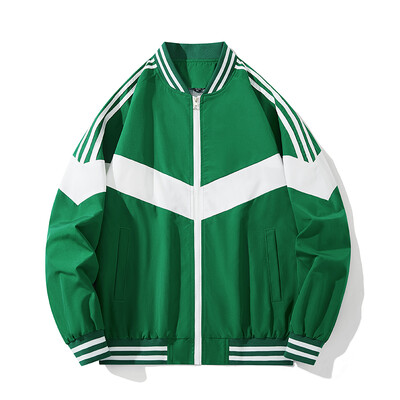 Beisbola uzvalks vīriešu jaka Pavasara plāns trīs stieņu moderns zīmola krāsu bloķējošs slim fit jaka ar garām piedurknēm vējjaka