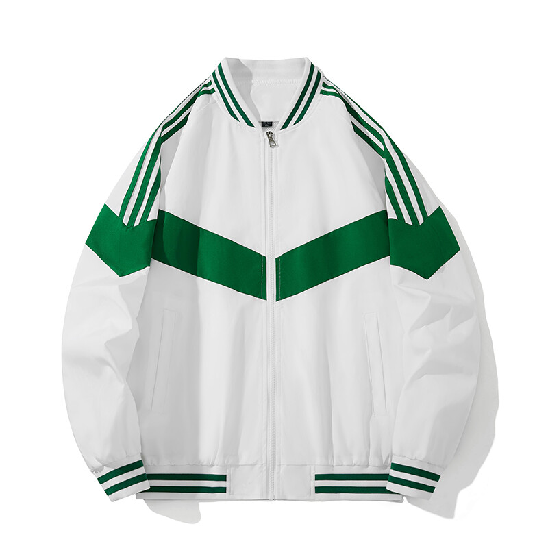 Beisbola uzvalks vīriešu jaka Pavasara plāns trīs stieņu moderns zīmola krāsu bloķējošs slim fit jaka ar garām piedurknēm vējjaka