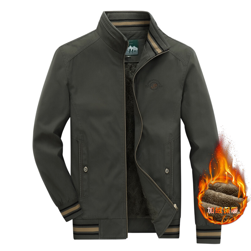 fleece calde jachete cu fermoar Top bărbați moda aviator jachetă fleece îngroșată caldă baseball jachetă toamnă și iarnă paltoane bărbați