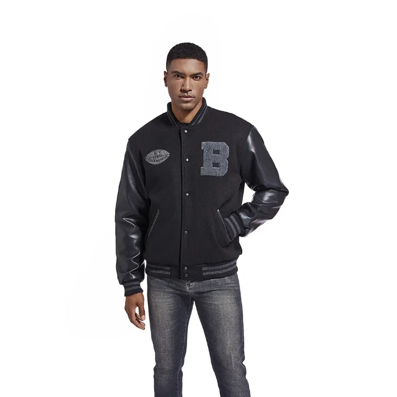 2024-es őszi és téli férfi vékony pamutkabát, hímzett színes, blokkolt kabát, divatos ifjúsági férfi baseball dzsekik