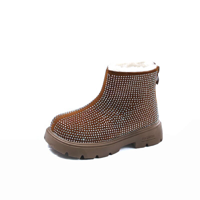 Lányok Csizmák Őszi Tél Gyerekek Divat Márka Középső Borjú Hercegnő csizmák Tipegő Gyerekcipők Csokornyakkendő Puha Talp Platform