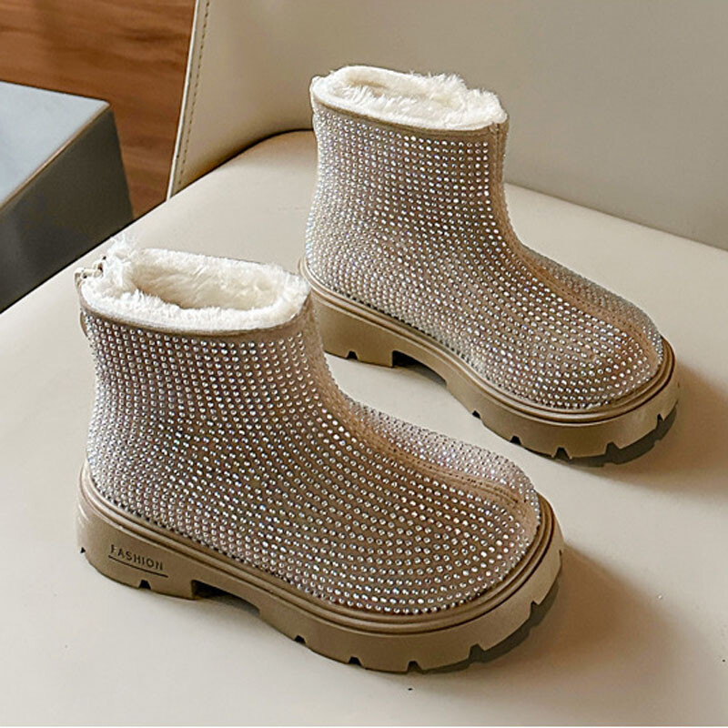 Lányok Csizmák Őszi Tél Gyerekek Divat Márka Középső Borjú Hercegnő csizmák Tipegő Gyerekcipők Csokornyakkendő Puha Talp Platform