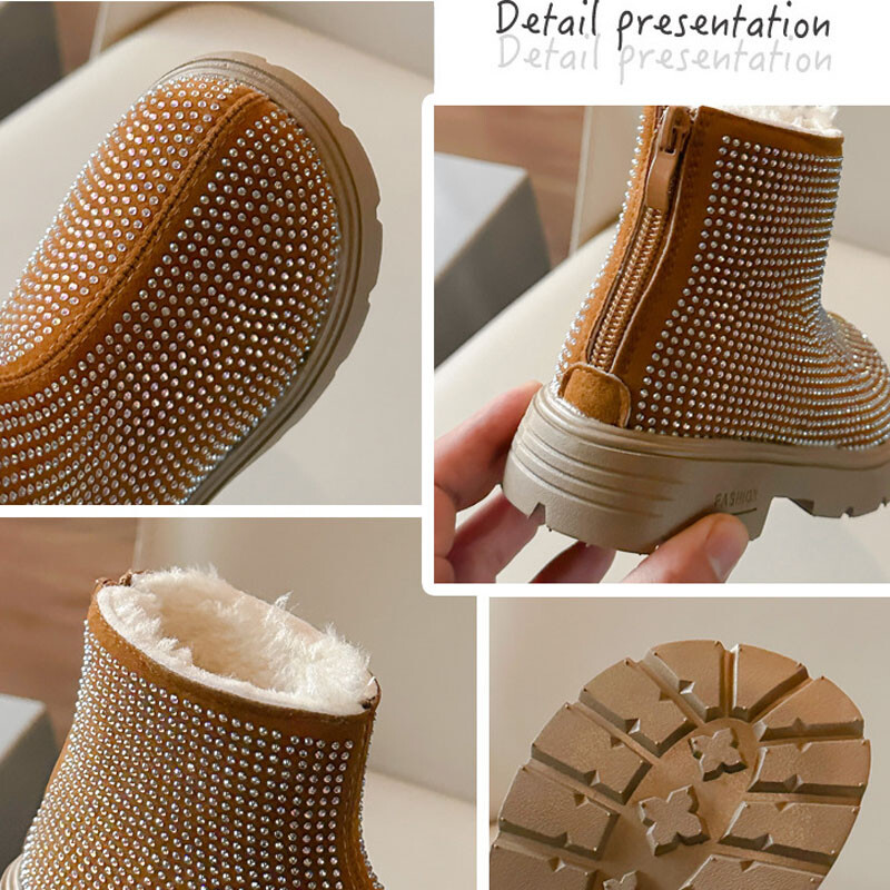 Lányok Csizmák Őszi Tél Gyerekek Divat Márka Középső Borjú Hercegnő csizmák Tipegő Gyerekcipők Csokornyakkendő Puha Talp Platform