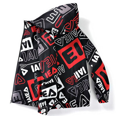 2024. gada jauna pavasara un rudens zīmola vīriešu vēja necaurlaidīga rāvējslēdzēja jaka ikdienas augstas kvalitātes beisbola jaka ar kapuci āra sporta jaka