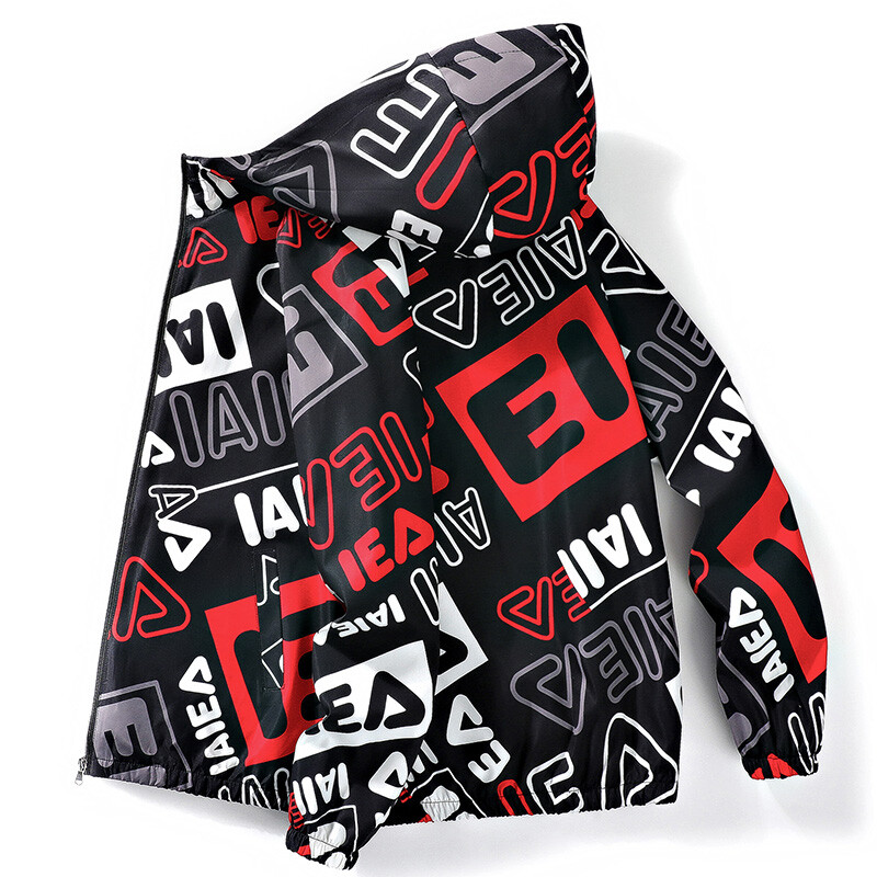 2024. gada jauna pavasara un rudens zīmola vīriešu vēja necaurlaidīga rāvējslēdzēja jaka ikdienas augstas kvalitātes beisbola jaka ar kapuci āra sporta jaka