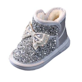 Κορίτσια Snow Boots Thick Velvet Cute Baby Girls Boot Ζεστές βαμβακερές μπότες Χειμερινά παπούτσια για κορίτσι Παιδικά παπούτσια Princess Shoe Botas Niña