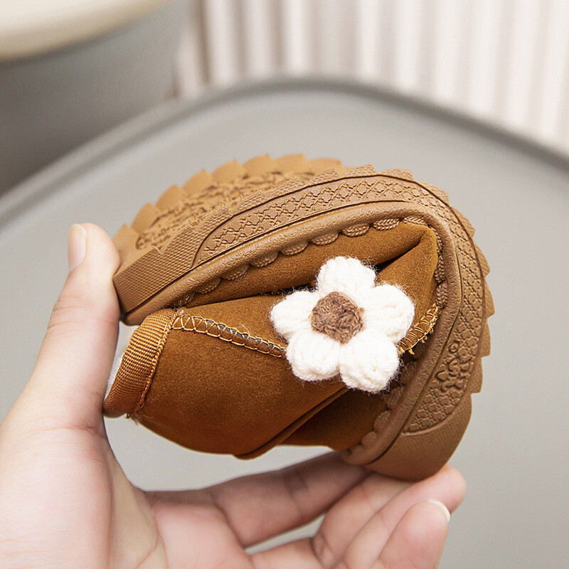 Gyerek hócsizma 2024 új téli divat csúszásgátló fiú lány bokacsizma vastag meleg plüss puha aljú gyerekcipő 25-36