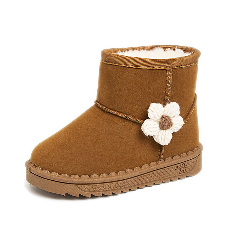 Gyerek hócsizma 2024 új téli divat csúszásgátló fiú lány bokacsizma vastag meleg plüss puha aljú gyerekcipő 25-36